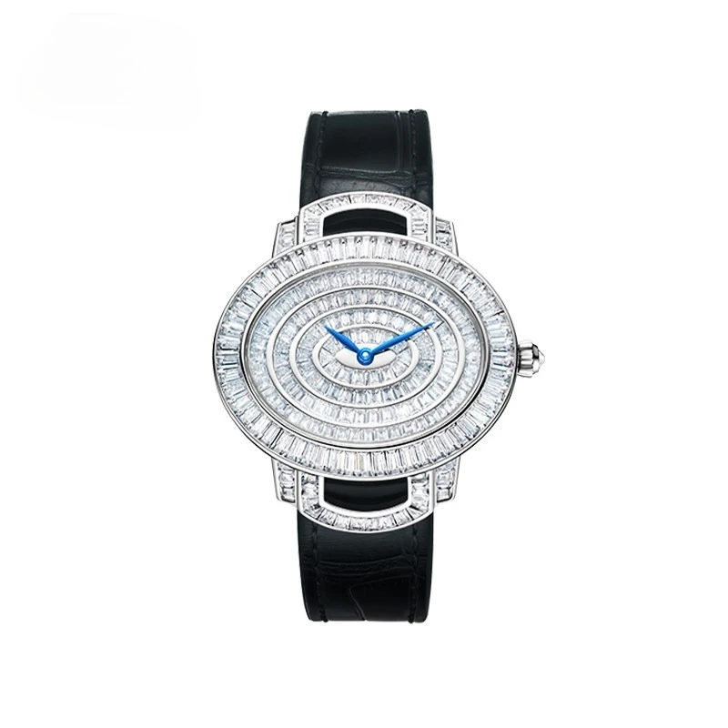 1989 Bright Series 813 Vienna Fashion Waterproof Watch Quartz Leather Women's Retro Watch