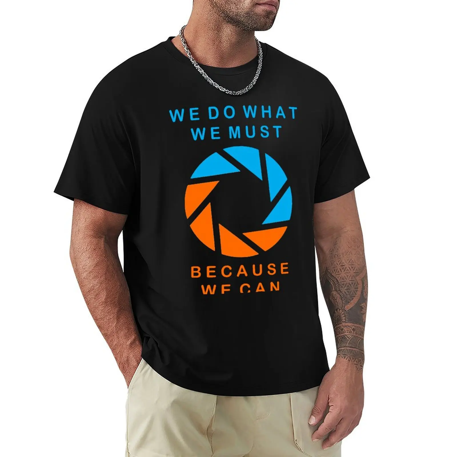 Aperture Logo with Motto T-Shirt Construction Work Tee Shirt