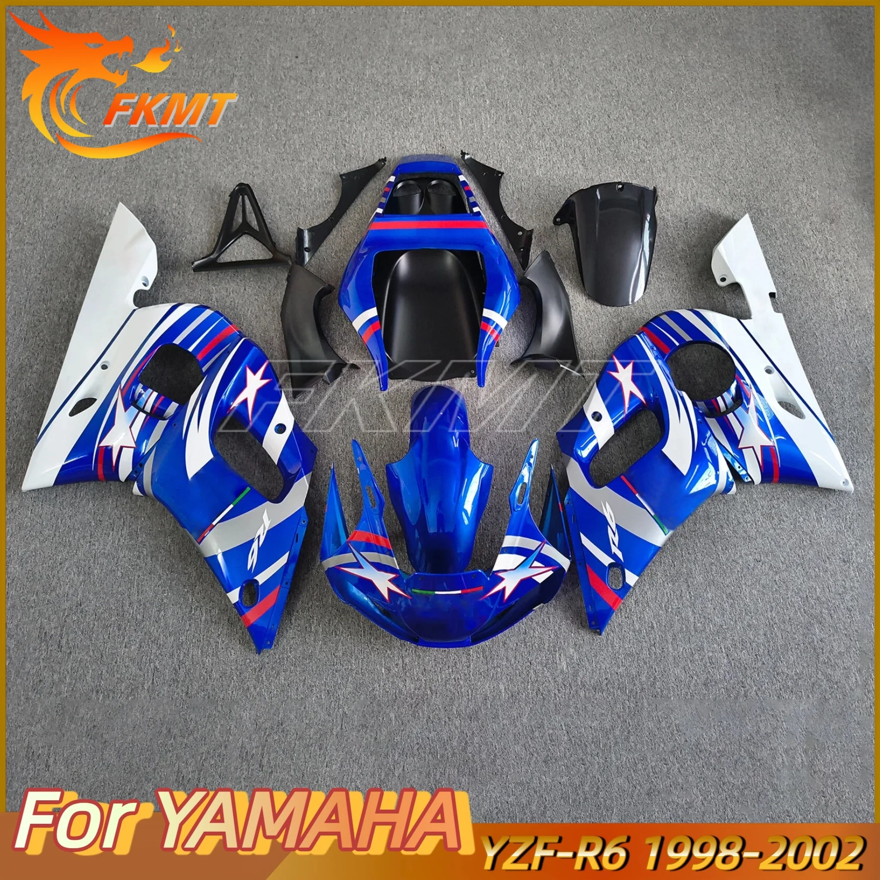 

Fairing for YZF R6 1998 - 2002 Black Fairing Kits for YAMAHA YZFR6 98 99 00 01 02 Full Body Kits