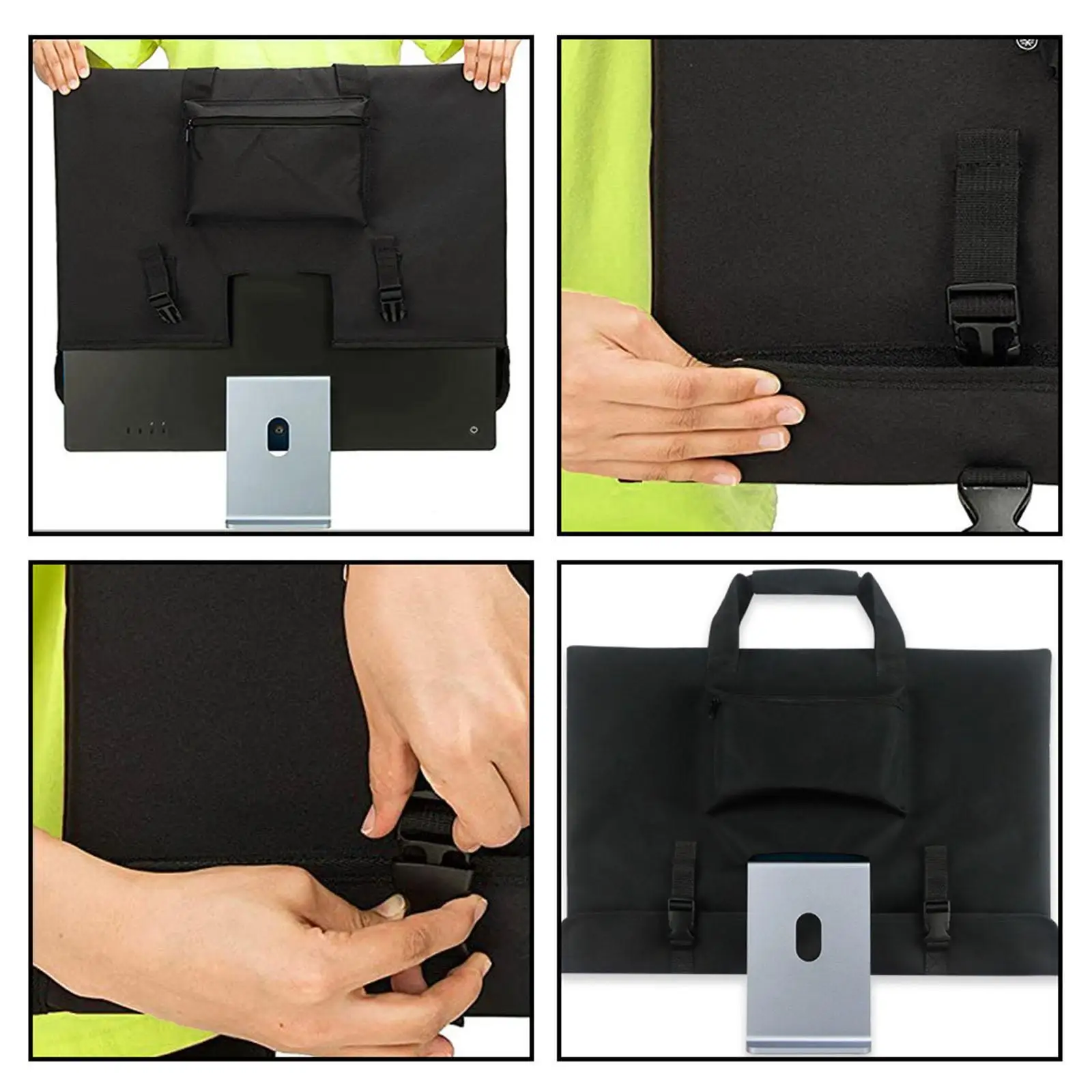 Travel Carrying Case 24 inch Screen Computer with Pockets for iMac Desktop