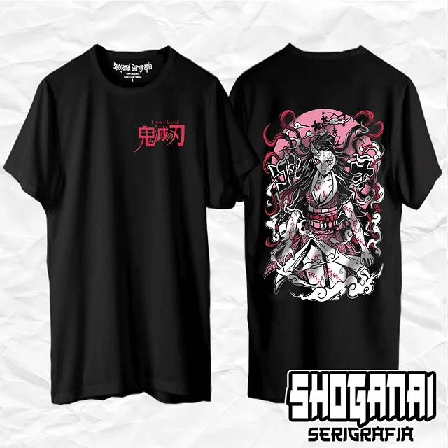 Kamado Nezuko - Kimetsu No Yaiba Demon Slayer Unisex Anime T-Shirt 100% Cotton Manga Tee