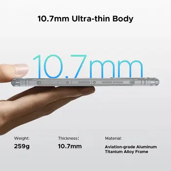 全新 DOOGEE Blade10 Pro 能量三防手機,6.56 吋高清+螢幕,支援通話,6GB+256GB 存儲,6150mAh 電池,5000 萬像素攝像頭,Android 15 系統,支援 NFC。 6 最佳銷售 智慧型手機 - №5