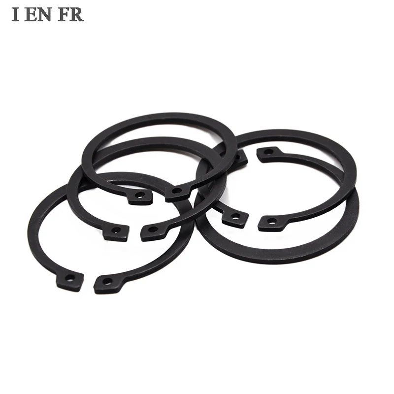 

10/25/50pcs M3 to M40 GB894 304 Stainless Steel Black 65mn 3-40mm Shaft C Type External Circlip Bearing Retaining Clip Snap Ring