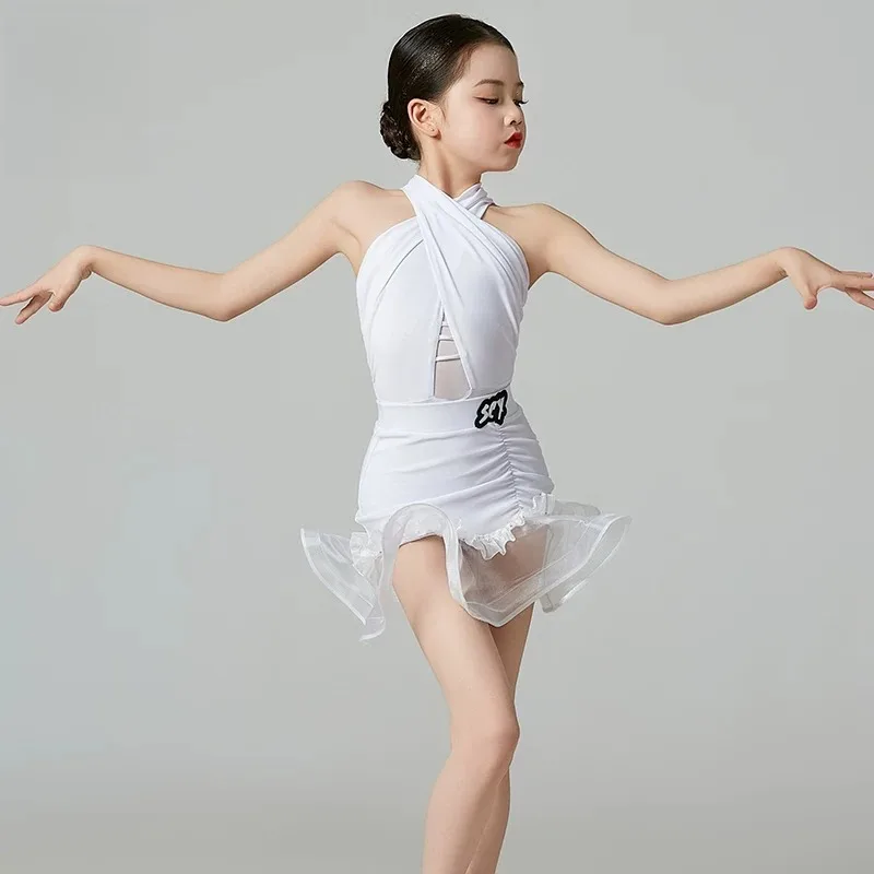 Professional Latin Dance Dress Summer New Training Outfit Competition Performance Premium Stage Costume Trendy Cha Cha Dancewear view 4