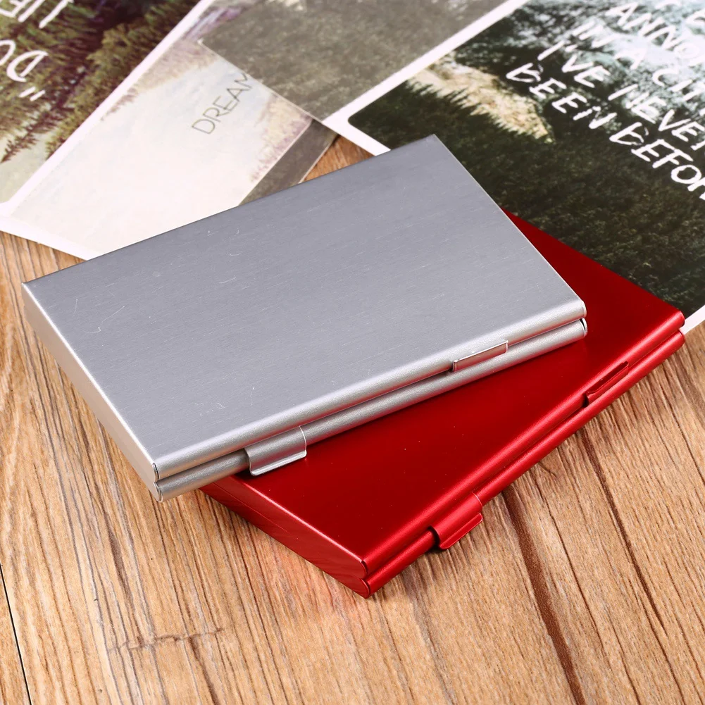 Memory Card Box SD Card Holder Portable Aluminum for SD Memory Cards Storage Box Case Holder Protector Easy Carry