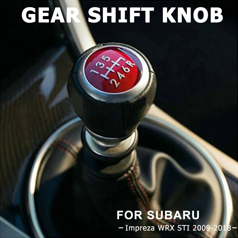 

Автомобильная 6-скоростная ручка переключения передач для Subaru Impreza WRX STI 2009 2010 2011 2012 2013 2014 2015 2016 2017 2018 Ручная кожаная ручка переключения передач