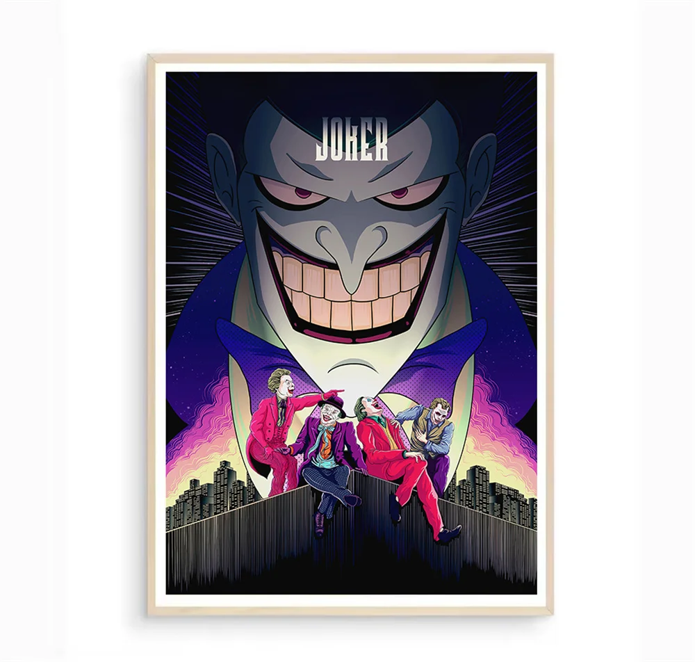 J-Joaquin J-Joker Poster Exquisite Canvas Painting Suitable for Living Room Room Abstract Vintage Decorative Painting