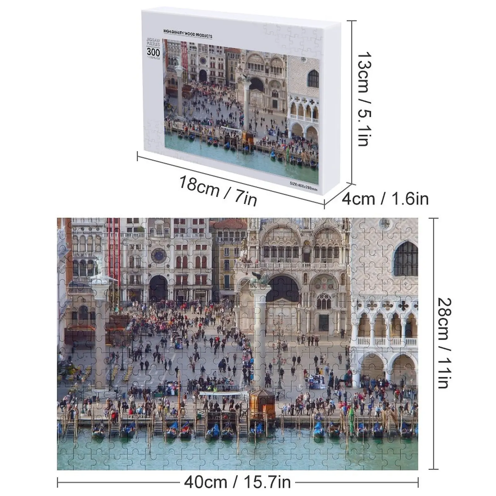 Saint Marks Square. Venice, Italy. Jigsaw Puzzle Custom Gifts Personalized For Kids Puzzle