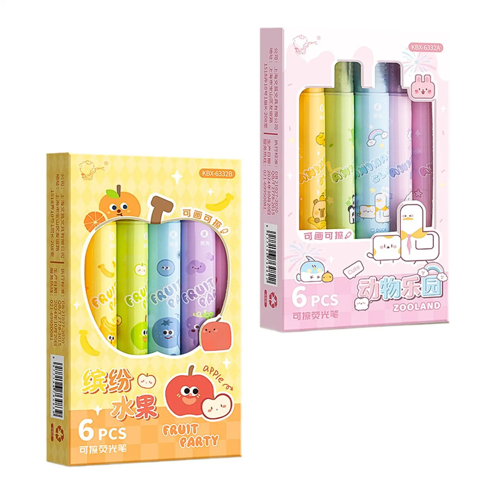 

Highlighters Assorted Colors Colorful Double-tip Aesthetic Highlighters For Teacher Quick-Drying Writing Tool Stationery