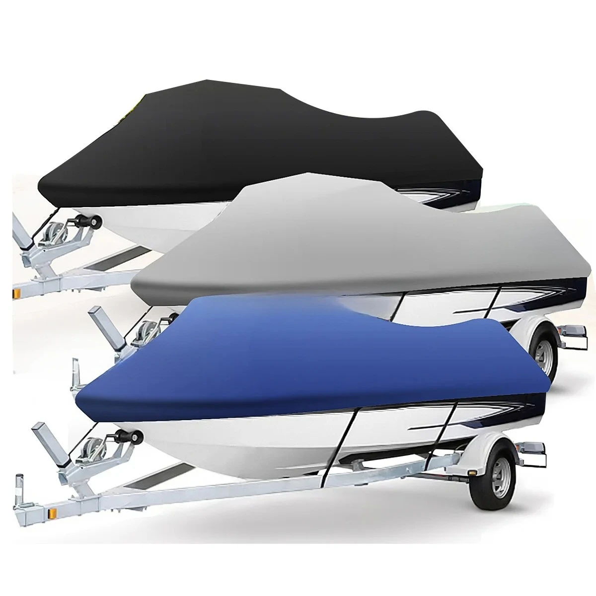 

Weatherproof Jet Ski Covers 600D/420D/210T Motorboat Cover Dust-proof UV-Resistant 380x260cm 360x250cm 420x300cm Universal
