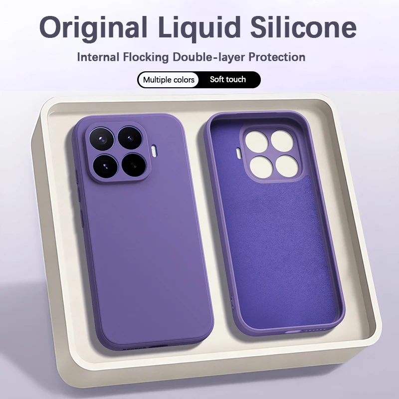 Liquid Silicone Fashion Phone Cases for Xiaomi 17T Pro 17TPro 5G Shell Camera Protection Original Soft Straight Edge Back Covers