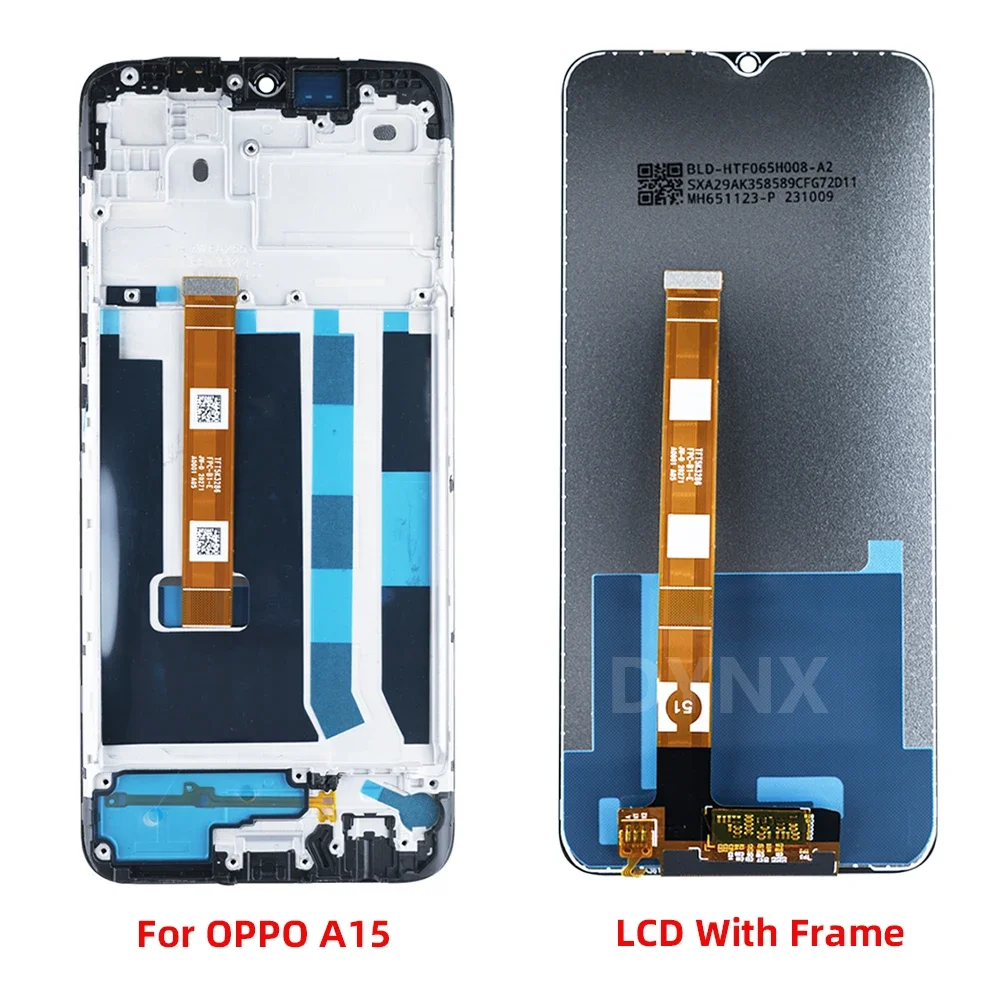 6.52 inch New LCD For Oppo A15 LCD Display CPH2185 Touch Screen Digitizer Assembly Replacement For A15s CPH2179 Repair Parts