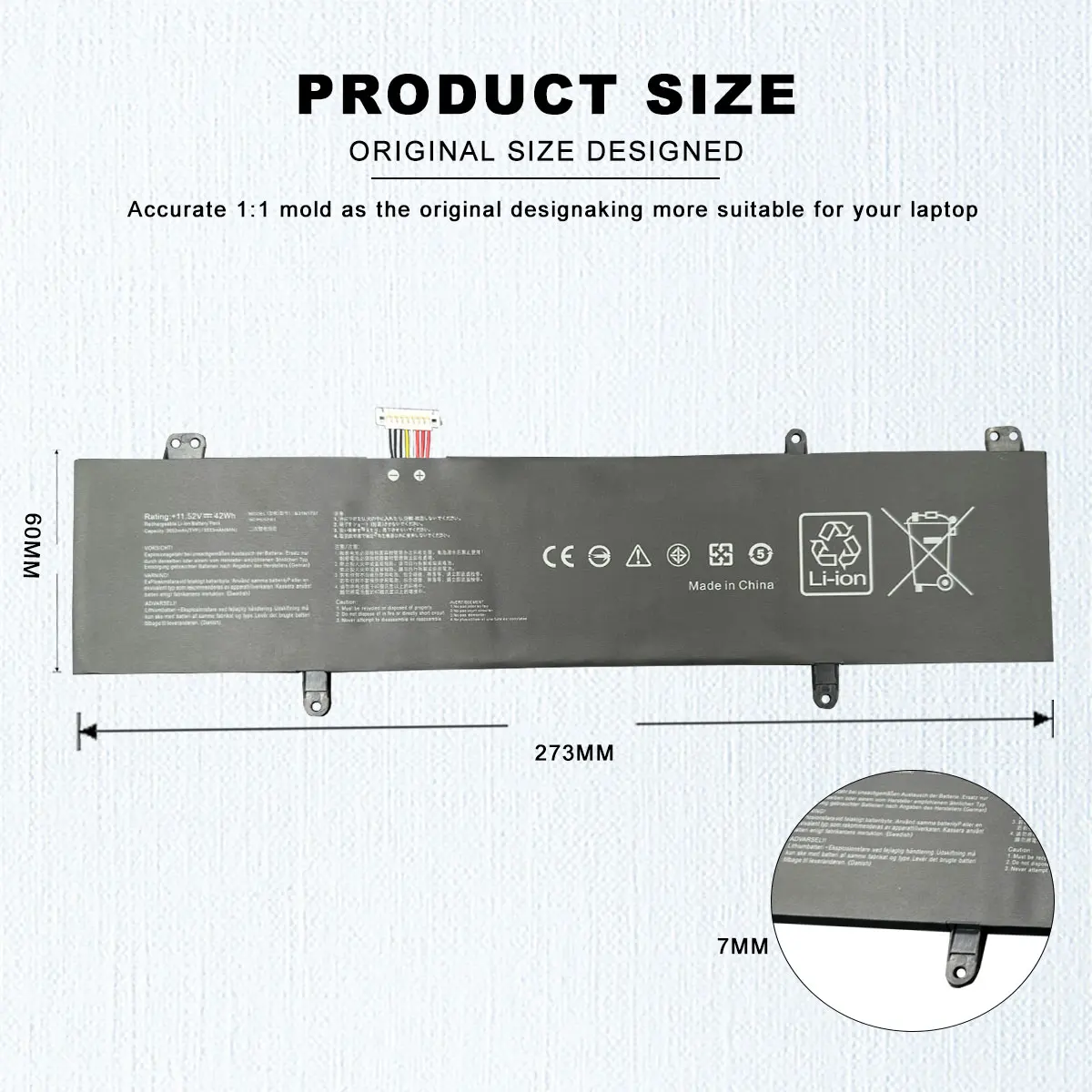 Imagem -04 - Dxt-bateria do Portátil B31n1707 para Asus Vivobook S14 S410uq S410un S41un S4100v X411un X411uq X411ua X411uf Novo