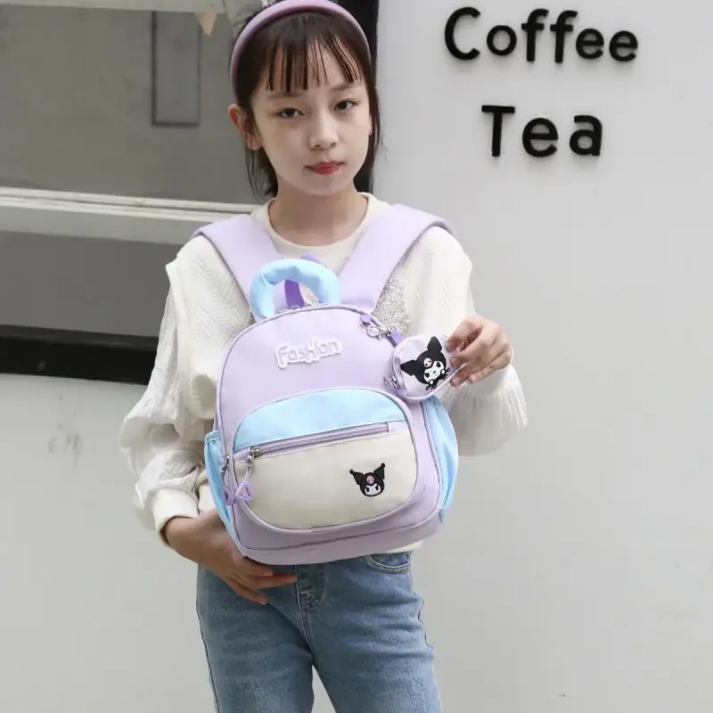 حقيبة ظهر مدرسية للأطفال من كورومي، حقيبة ظهر لطيفة كاواي كارتونية للفتيات، حقائب ظهر عصرية للترفيه في الهواء الطلق للنساء على شكل أنيمي