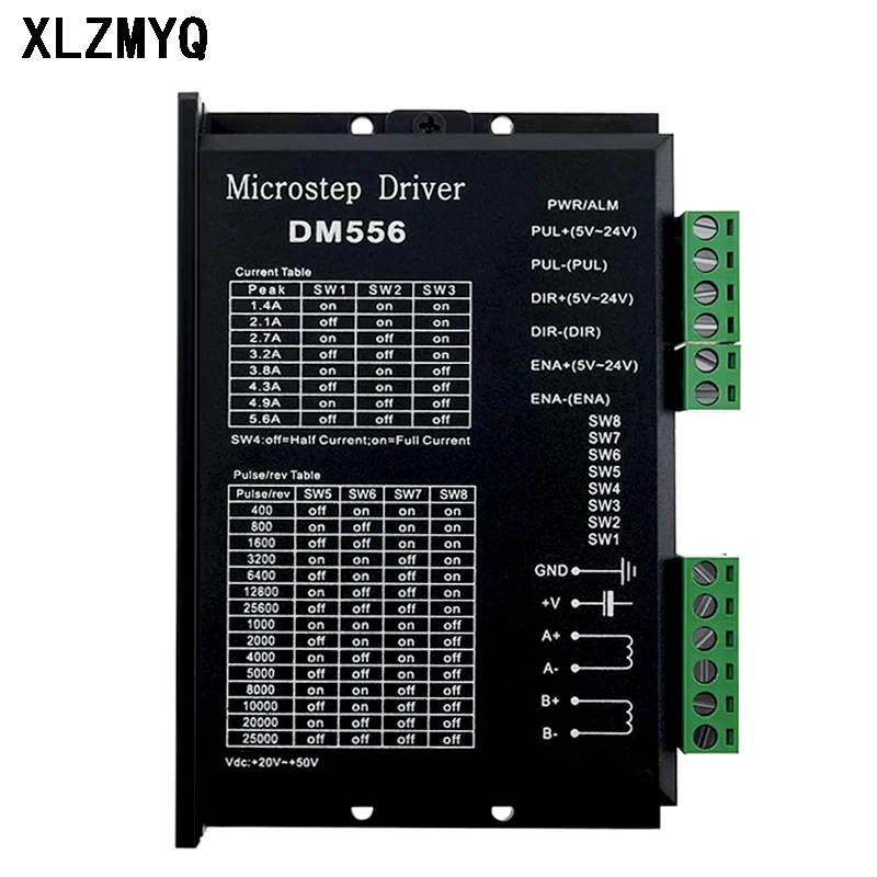 DM556 Digital Stepper Motor Drivers Electric Portable 2-Phase DM556 Strong Toughness 5.6A For Nema 23 34 Stepping Motor