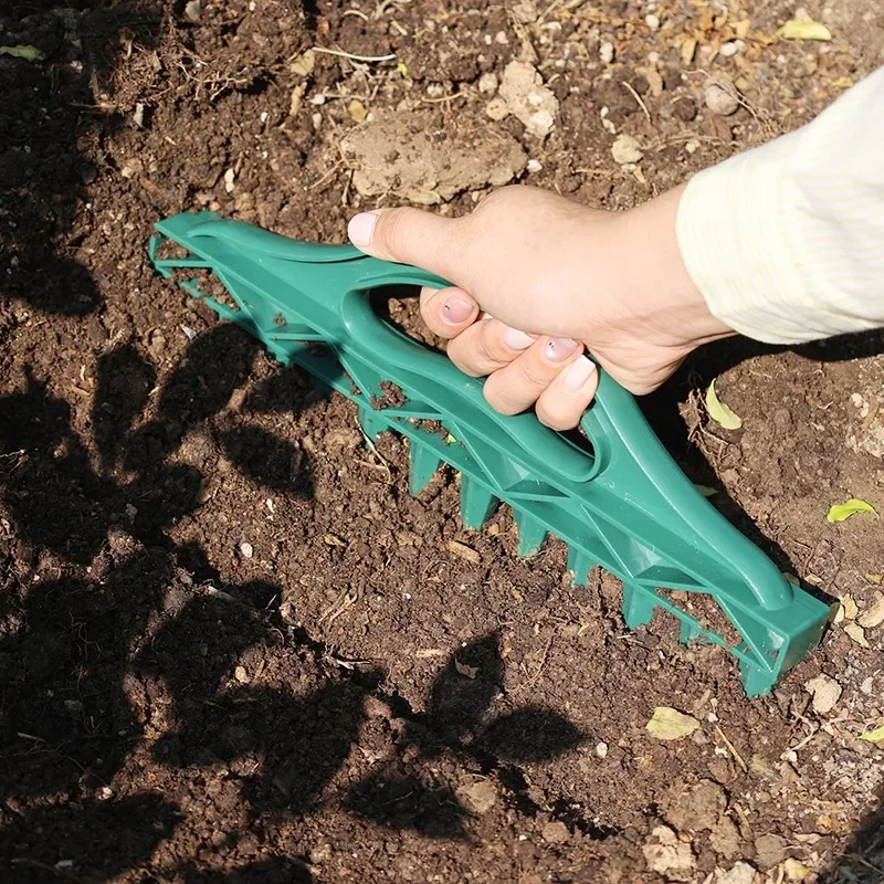 12 حفرة البذر السريع البلاستيك اليد Dibbler حديقة بذارة أدوات مقاوم للماء تخفيف التربة زراعة المعونة كفاءة حديقة الإكسسوارات