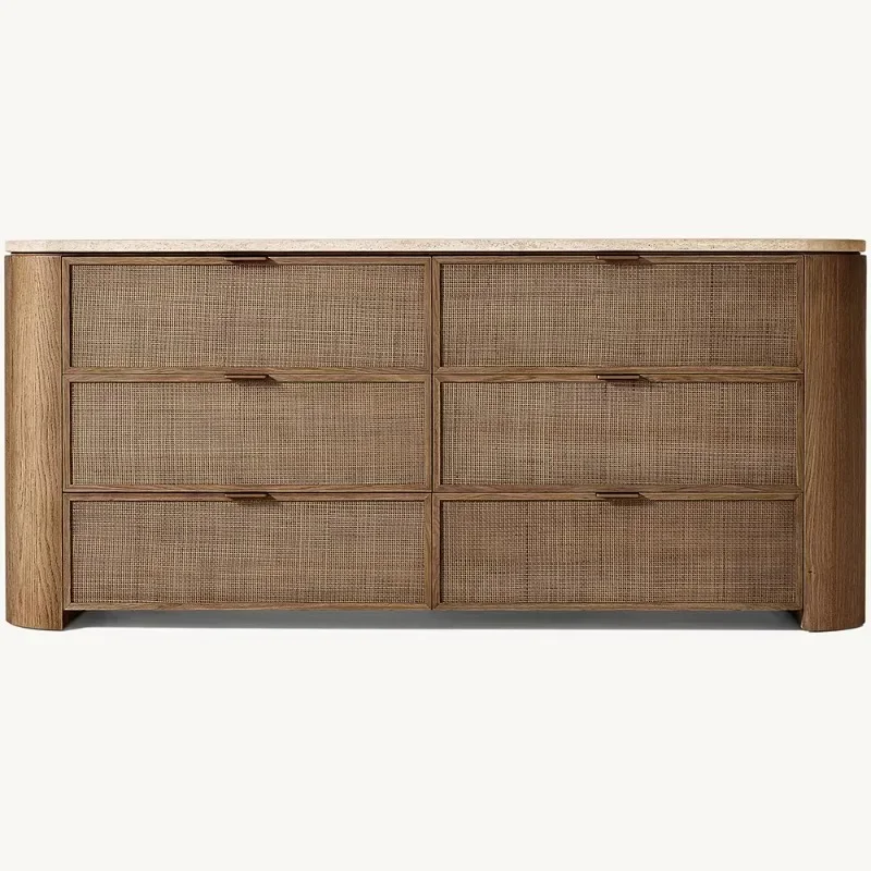 

Luxury modern, bedroom furniture 6 drawers bedroom wooden dresser