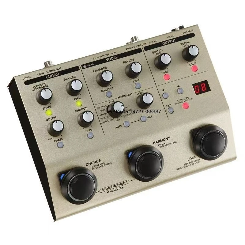 

Boss VE-8 Folk Electric Guitar Effect Pedal Acoustic Melody Loop with Human Voice Loop for Singing Musical Instrument Accessory