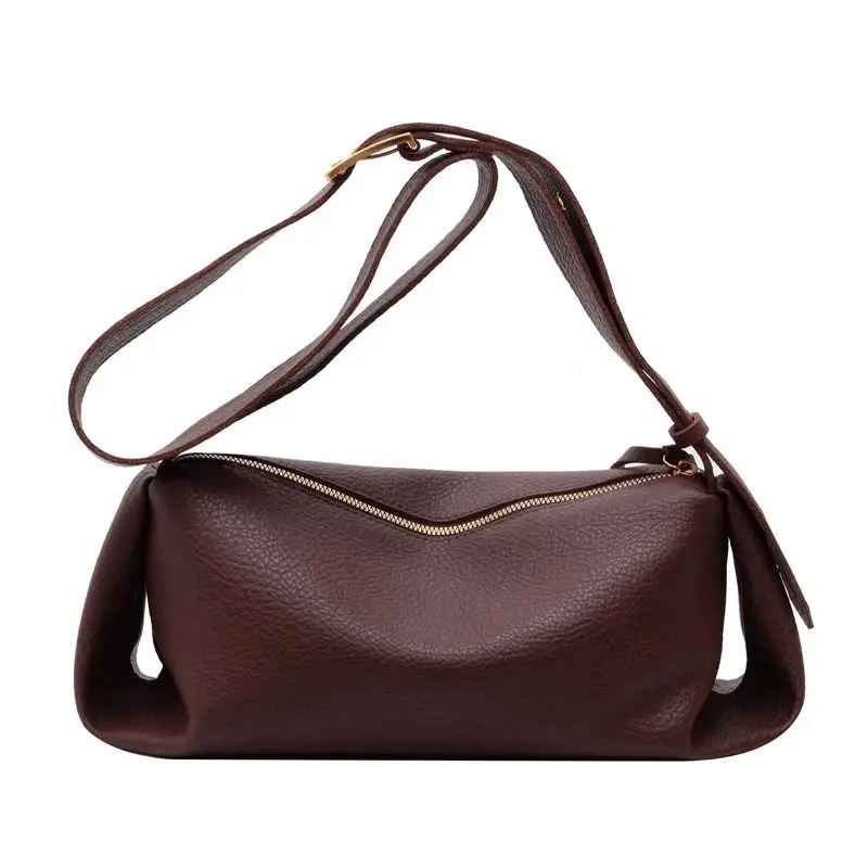 

Высококачественная женская осенне-зимняя широкополосная мягкая кожаная сумка-мессенджер, повседневная сумка-подушка, модная индивидуальная изысканная высокая цена