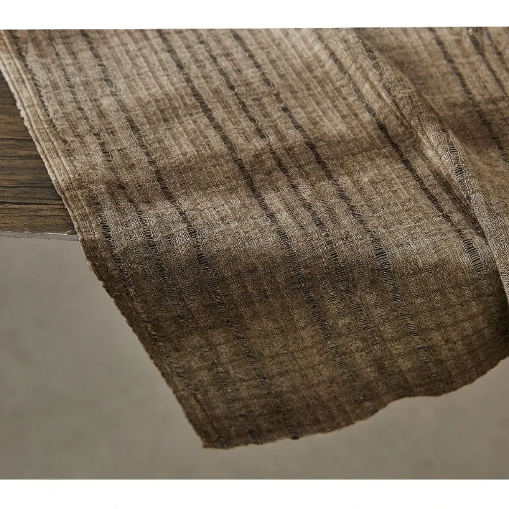 

Коричневая градиентная трикотажная ткань тай-дай без стрейча для творчества, пошива одежды своими руками, дизайнерских проектов, ткани на метры