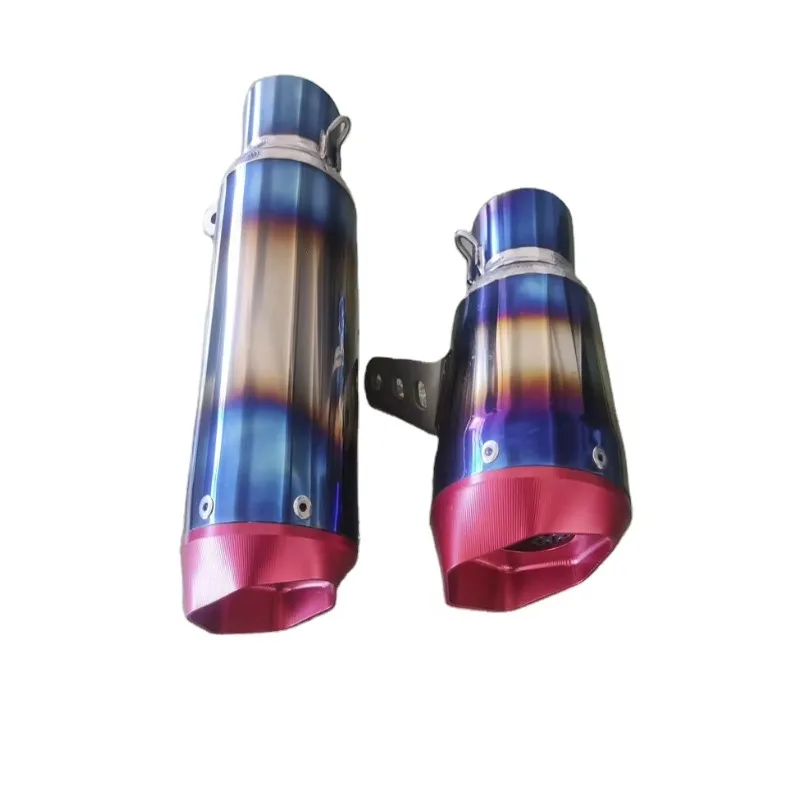 

STLF Universal Motorcycle SC Exhaust Muffler Pipe Aluminum Scooter Streetbike Exhaust Muffler