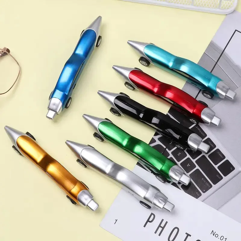 

New Strange Cartoon Toy Pen - 4PC Car Ballpoint Pen, Creative Student Stationery School Supplies Gift