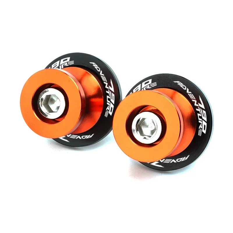 ل KTM 790ADV 790 ADVENTURE 2019 2020 890ADV R 2021 2022 CNC دراجة نارية الملحقات M10 Swingarm بكرات المتزلجون حامل مسامير