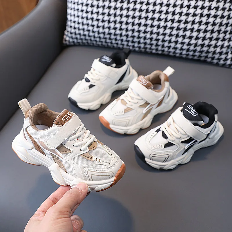 Children's Casual Sports Shoes Autumn New Boys Fashion Shoes Anti Slip SportsShoes New Breathable Soft Soled Baby Walking Shoe S