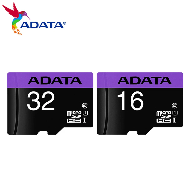 ADATA kartu SD mikro SDHC SDXC, kartu MicroSD TF asli 16GB 32GB kecepatan tinggi kelas 10 U1 untuk ponsel Tablet