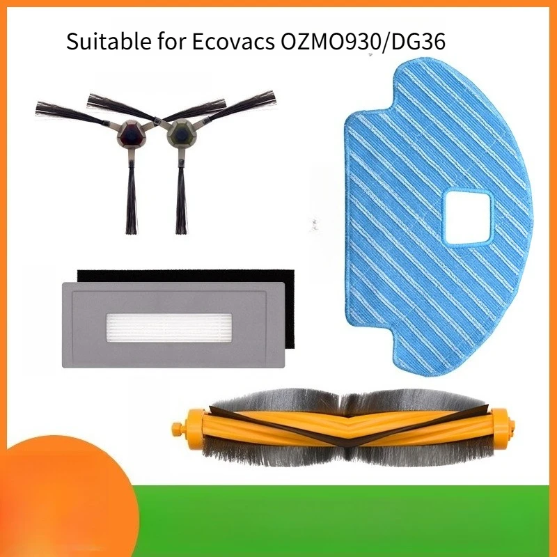 Replacement Main Brush Filters Side Brushes Mop Pads for Ecovacs Deebot DG31 DG36 DG70 Robot Vacuum Accessories Kit