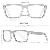 BARCUR Design TR90 Sunglasses Men Polarized Light Weight Sports Sun Glasses Women Eyewear Accessory Oculos UVAB Protection - Image 4