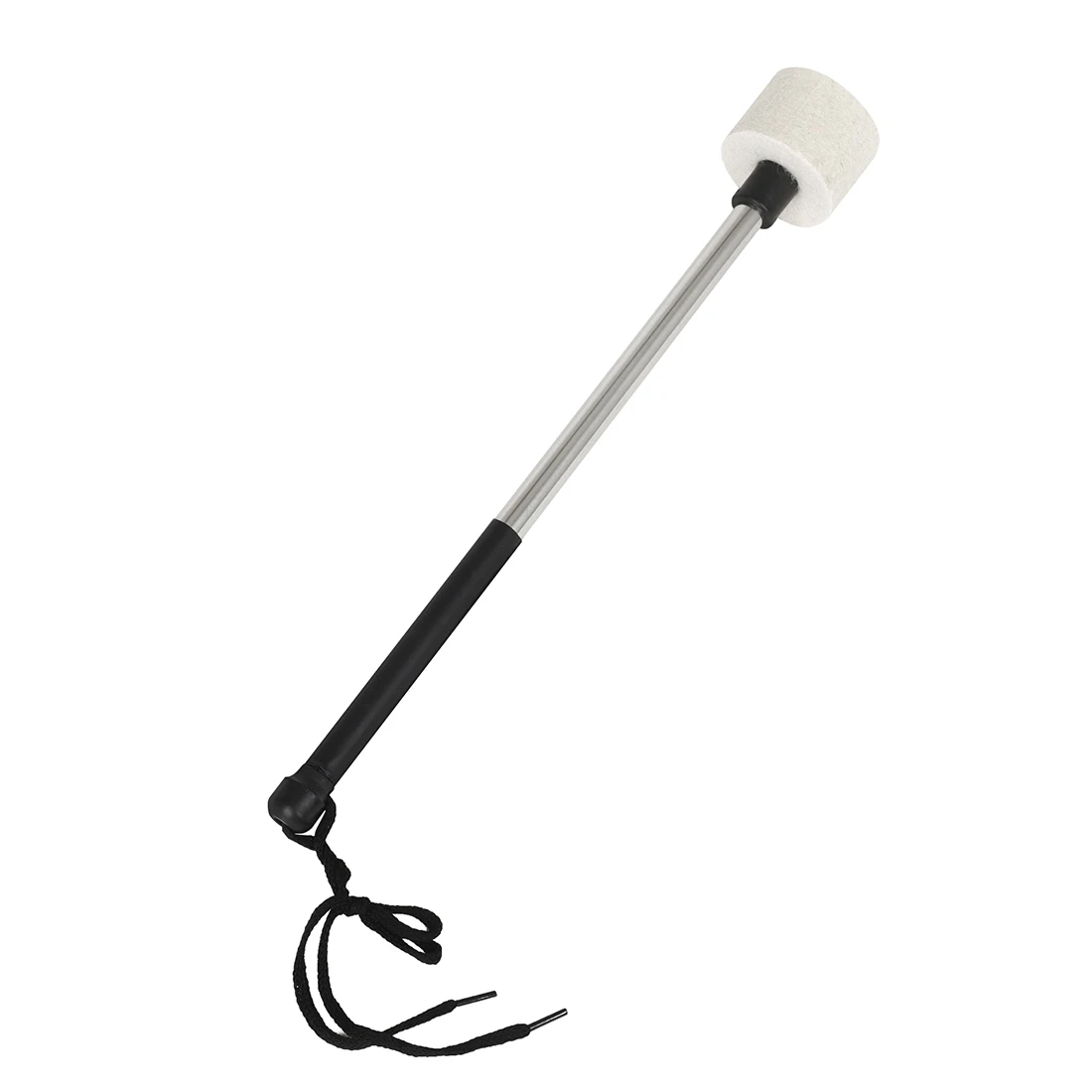 Army Drum Hammer Mallet Drum Hammer with White Headed Black Handle  Percussion Accessories Accessories Cotton Felt Hammer Head