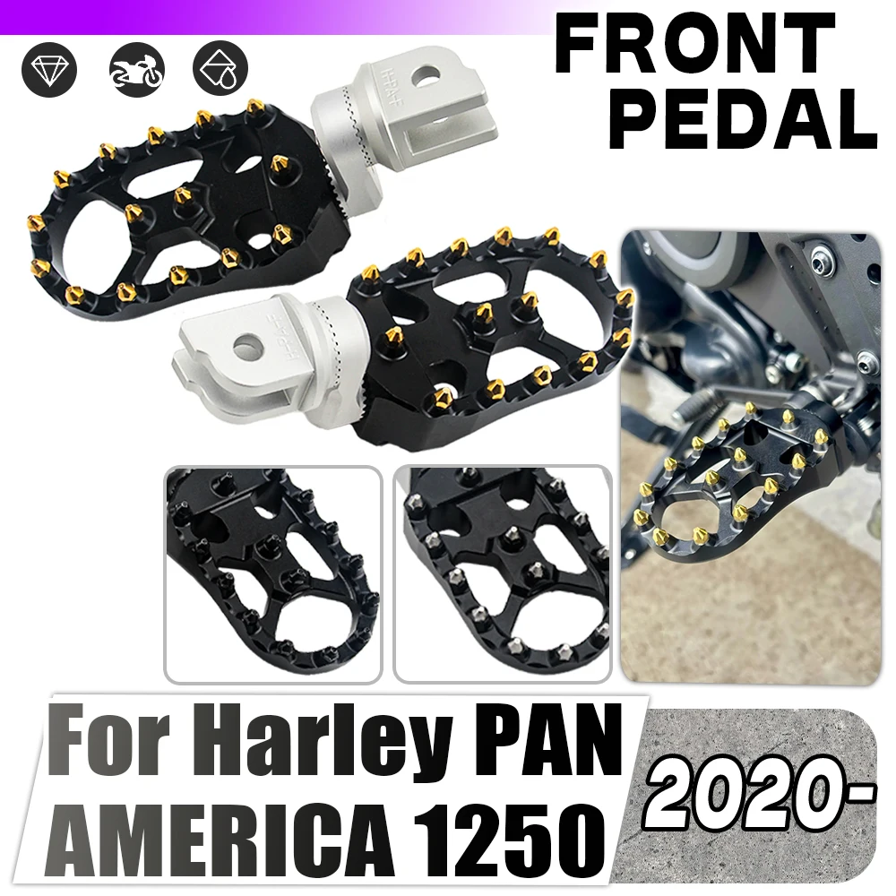 Front Foot Pegs For Harley Pan America 1250 1250s 1250 Special Rider Footpegs Motorcycle Adjustable Rotatable Foot Rest Pedal