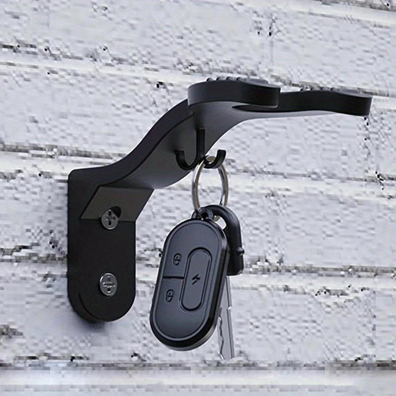 Multi-purpose Wall Mount Helmet Hook Rack, Organizer for Motorcycle Helmet, Jacket, Luggage, Kitchen Cabinet Storage