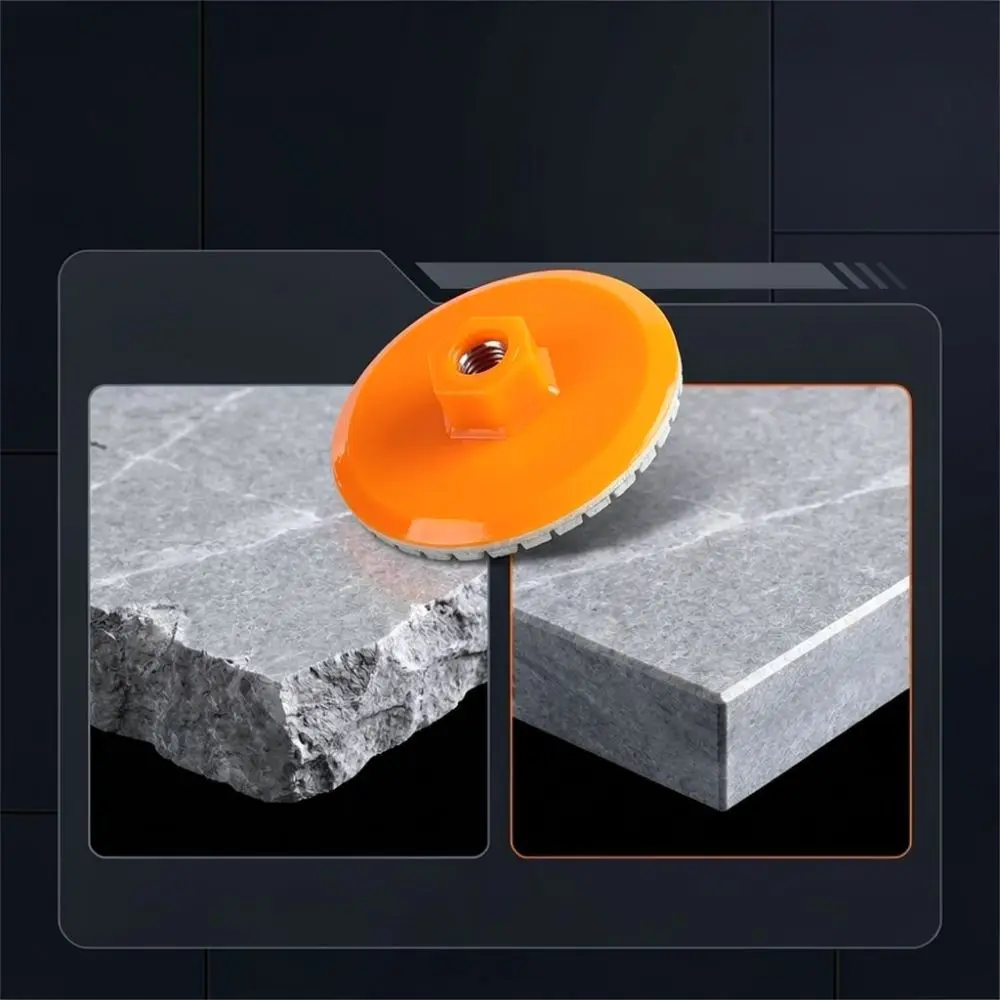 For For Zhongxing Angle Grinder Diamond Wet Polishing Pad M10 Interface Stone Granite Marble Tile Edge Grinding Disc Tool