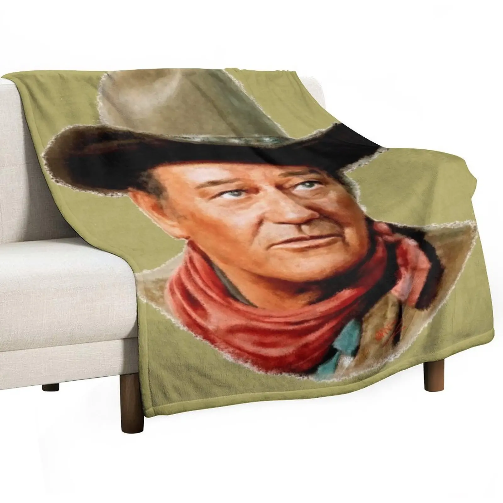 

John Wayne the Duke Throw Blanket For Decorative Sofa Luxury Designer Bed covers Soft Big Blankets
