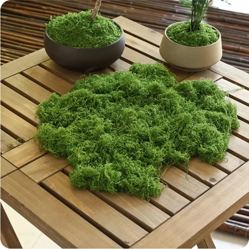 30g Artificial Green Plants Polyester Moss Grass Home Living Room Garden Decoration Mini Landscape Fake Flower DIY Crafts