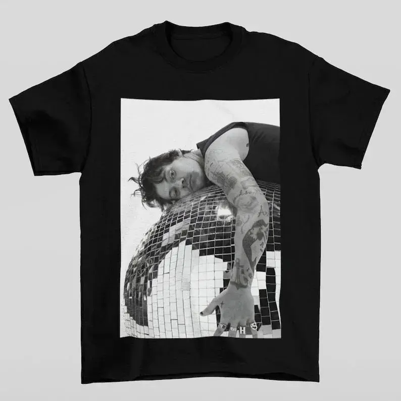 Hip Pop Y2k Tops HARRY STYLES Gráfico Algodón Estampado Manga Corta Moda Artista Popular Top Casual Camiseta Suelta Unisex