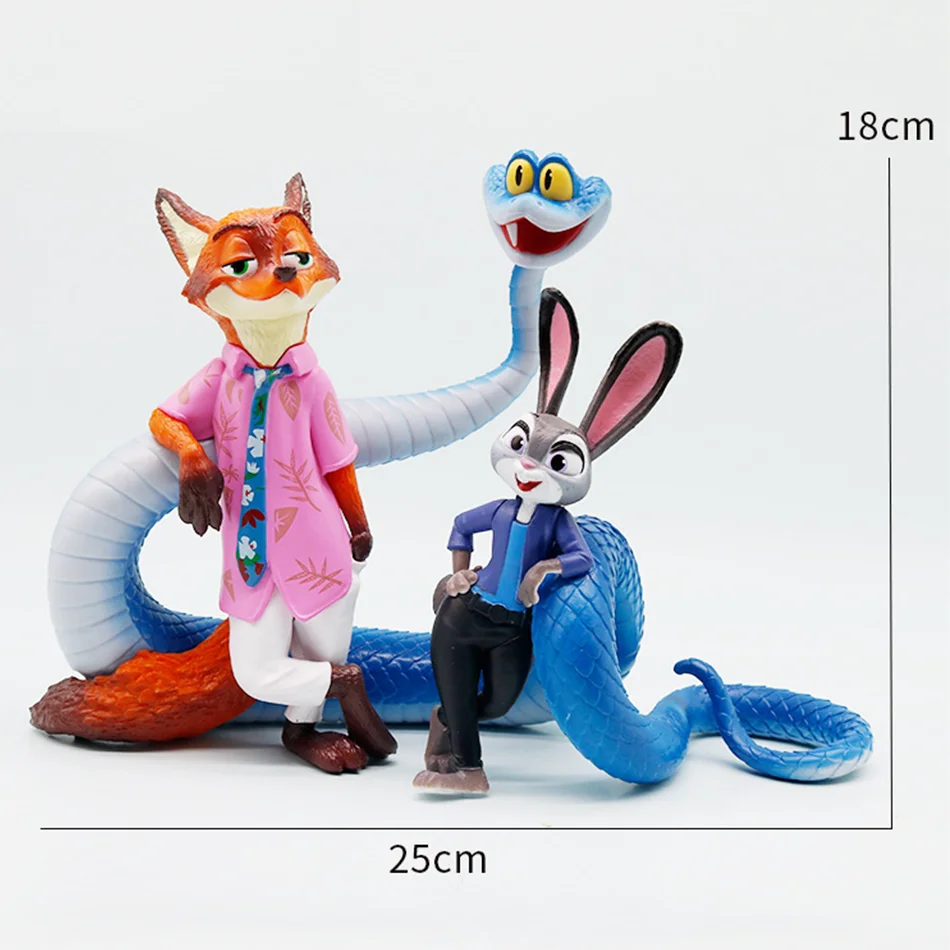 2025 حار الكرتون Zootopia الموضة العصرية عمل الشكل نيك الثعلب جودي لعبة نموذج ديكور الأطفال عطلة مهرجان الهدايا #2