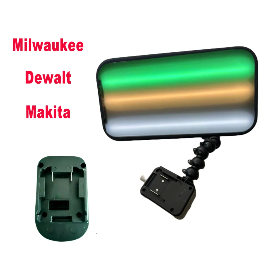 Lampu Perbaikan Penyok Mobil Strip LED 9 Tanpa Kabel Portabel 18V Tanpa Pengisi Daya Baterai Lampu Penyok Nirkabel