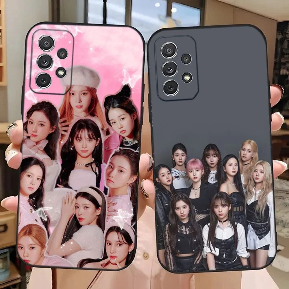 K-Kep1er Kpop Phone Case For Samsung Galaxy A13,A21s,A22,A31,A32,A52,A53,A71,A80,A91 Soft Black Phone Cover