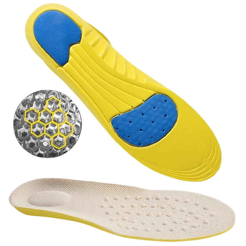 

1 Pair EVA material Insoles For Shoes Sole Shock Elastic Deodorant Breathable Cushion Sport Running Insoles For Feet Insoles