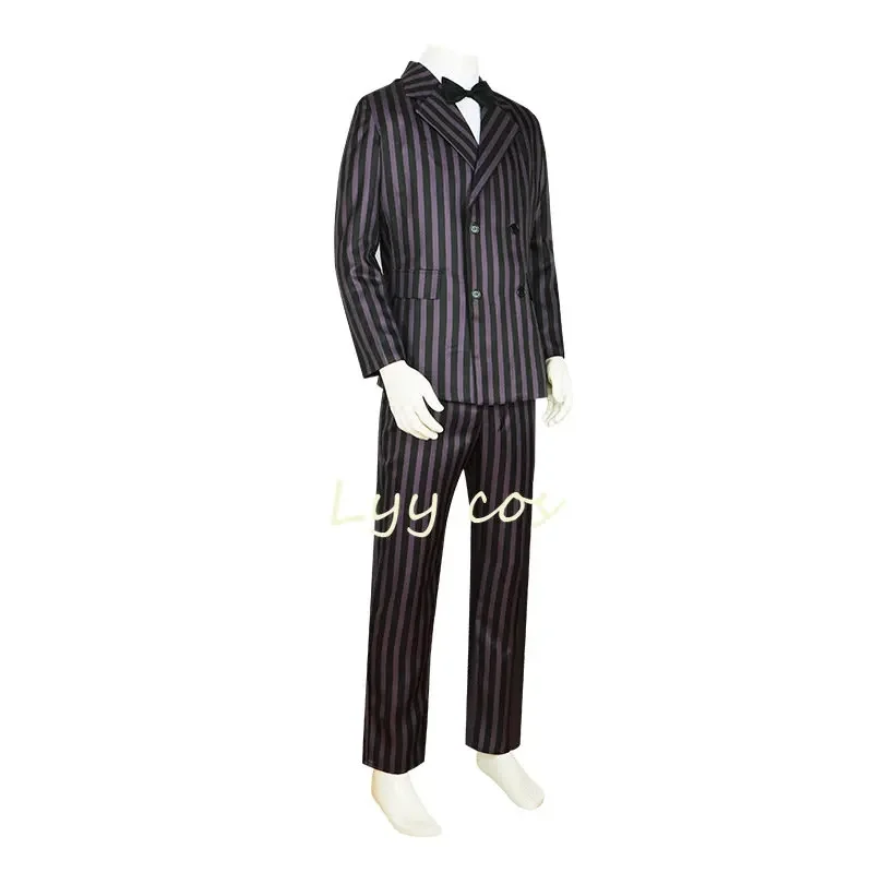 Addams Gomez Cosplay Anime Kostuum Mannen Outfits Pak Broek Shirt Halloween Carnaval Pak