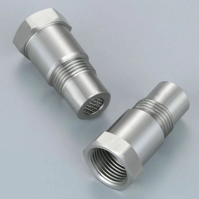 

Car Stainless Steel M18x1.5 Threaded Oxygen Sensor Connector 45mm Extension Connector with Filter Screen