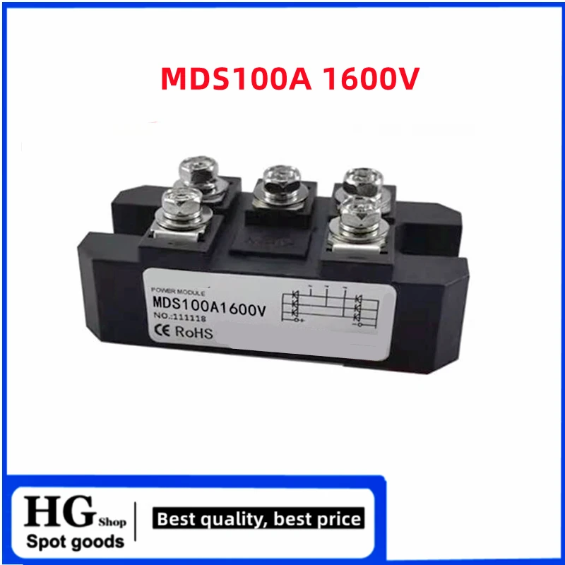 MDS150A MDS100A 3-fazowy mostek diodowy Prostownik 100A 150A Amp 1600V