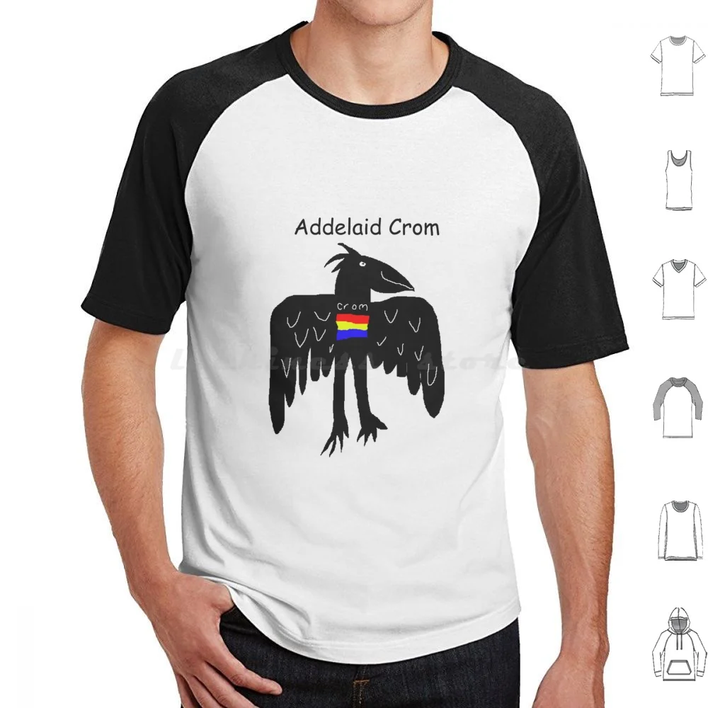 تي شيرت Addelaid Crom مقاس كبير 100% قطن Afl Crows Adelaide Crows قواعد كرة القدم الأسترالية كروم #1