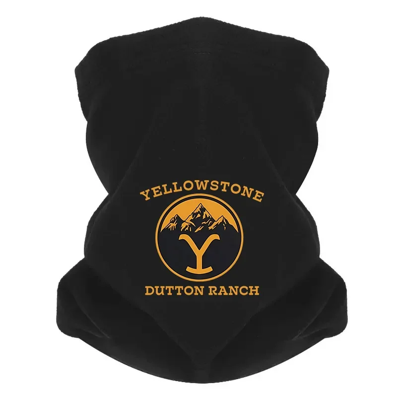 Yellowstone mountains Dutton Ranch emblem Men Outdoor Scarf Mask Neck Gaiter Hat Women cap Headgear Windproof Keep Warm Winter M