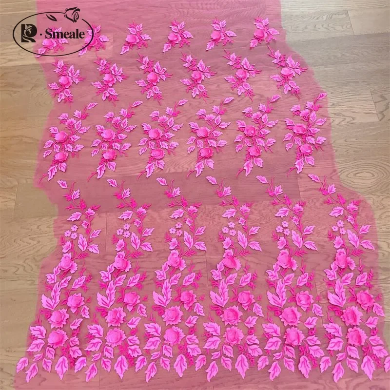 19 Color  3D Flower Lace Fabric. Wedding Dress DIY Children\'s Clothing Sewing Fabric