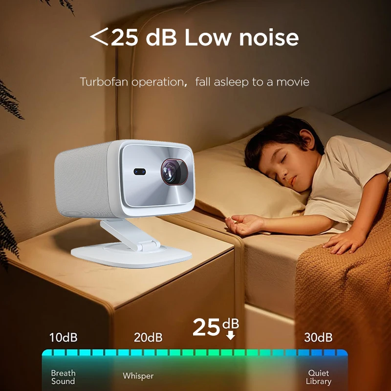 جهاز عرض لينوفو 100P 4K 1920*1080P خارجي عالي الدقة LED فيديو فيلم مسرح منزلي جهاز عرض شعاع محمول PK hy300 Proyector