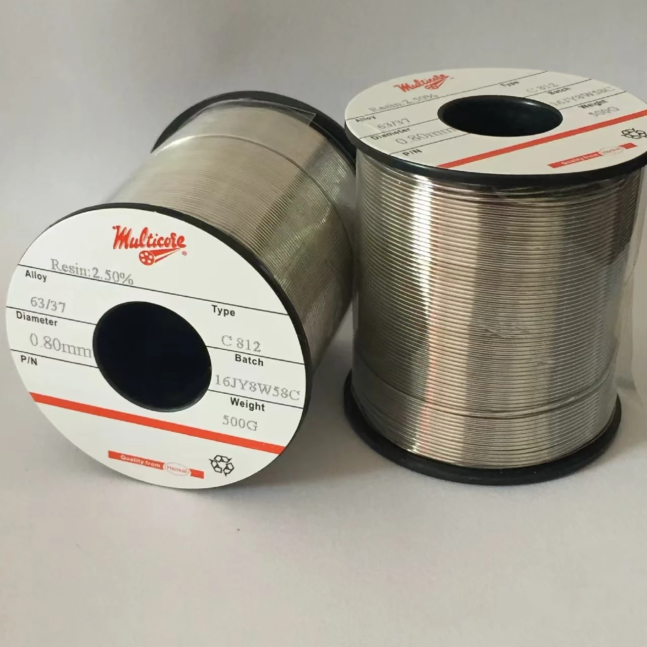 

Imported Multicore Low Temperature Soldering Wire 63Sn37Pb Wire Diameter 0.8mm Lead Solder Wire
